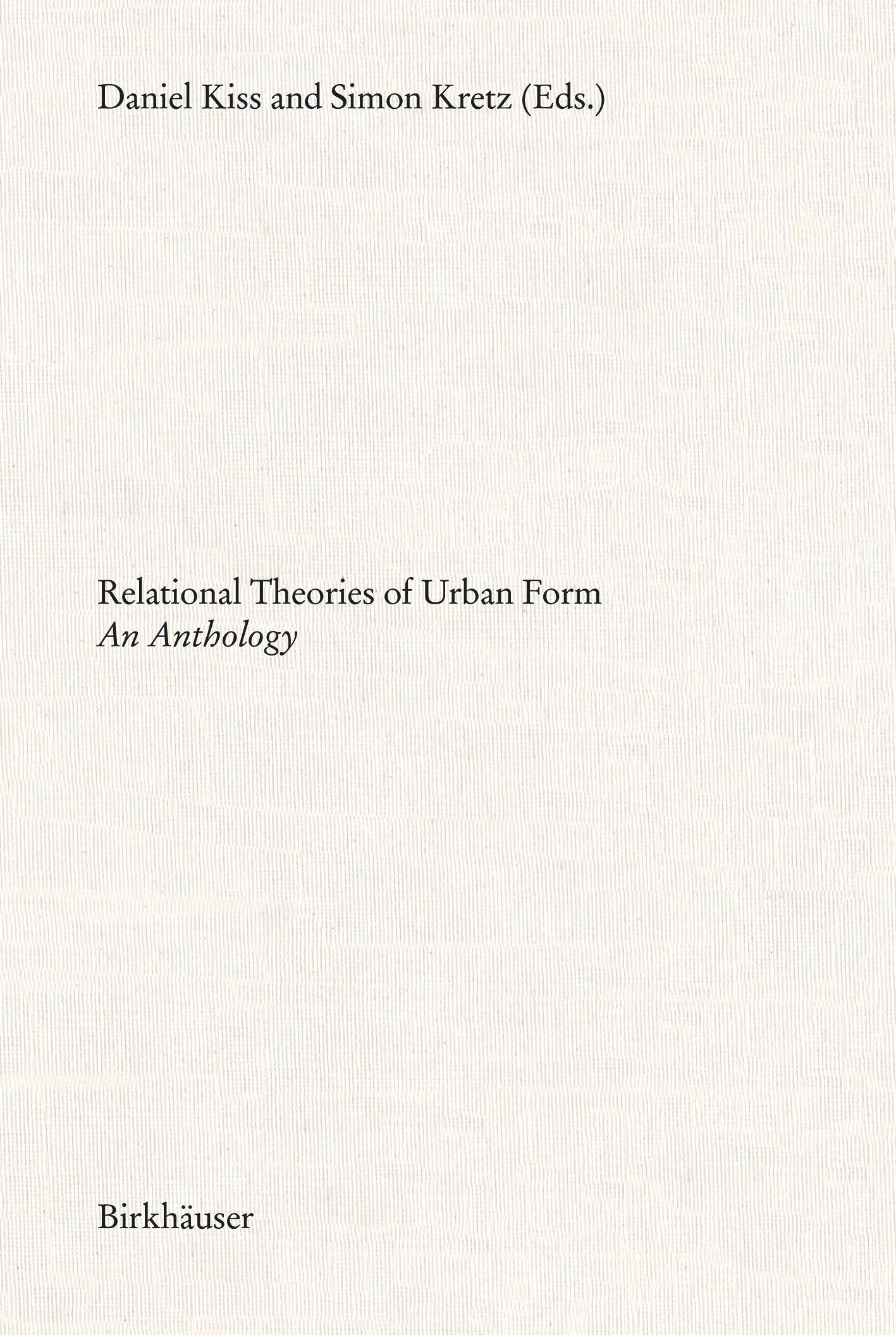 Relational Theories of Urban Form's cover