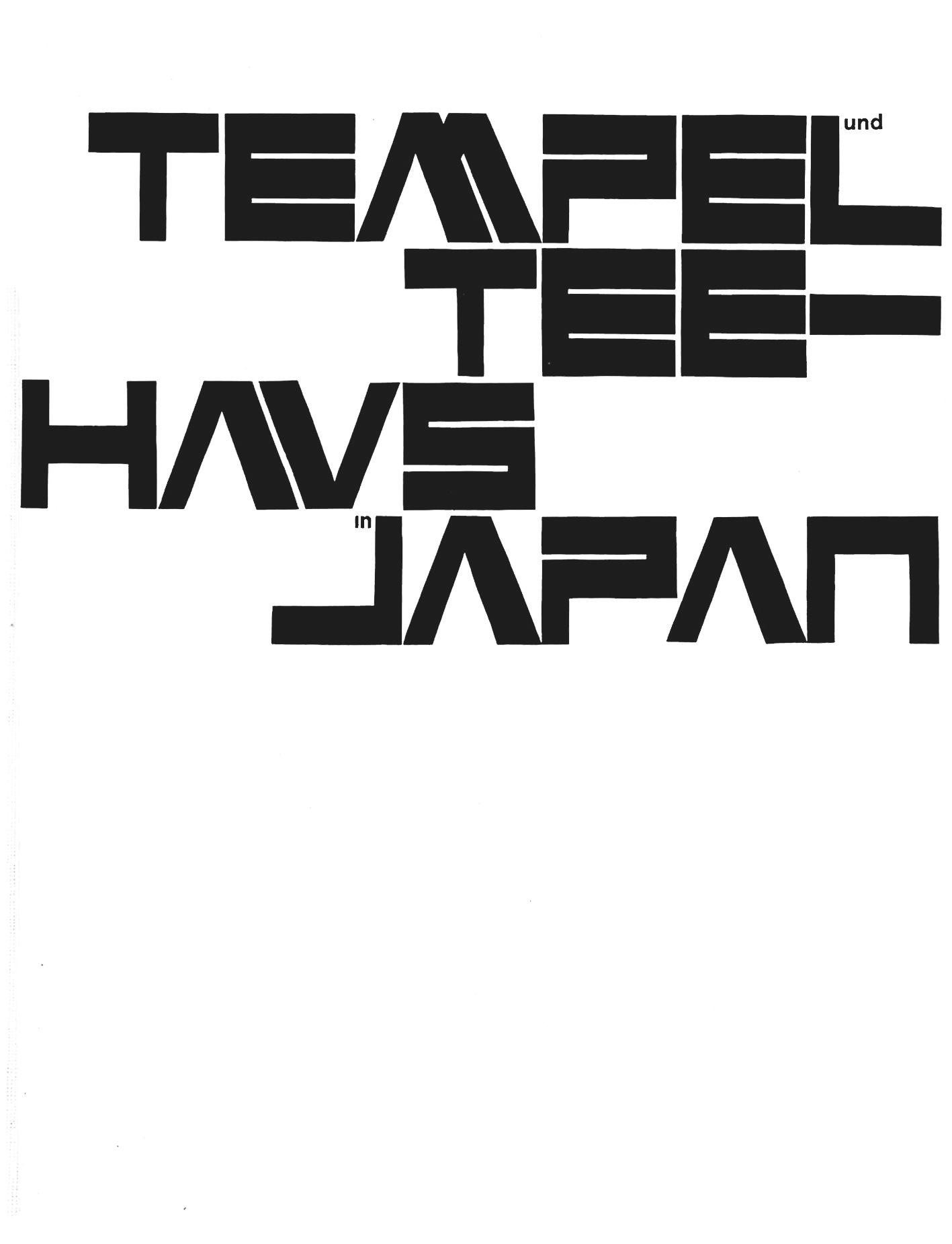 Tempel und Teehaus in Japan's cover