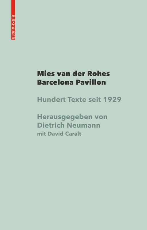 Mies van der Rohe Barcelona-Pavillon's cover